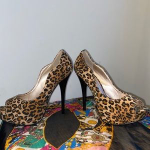 Leopard heels